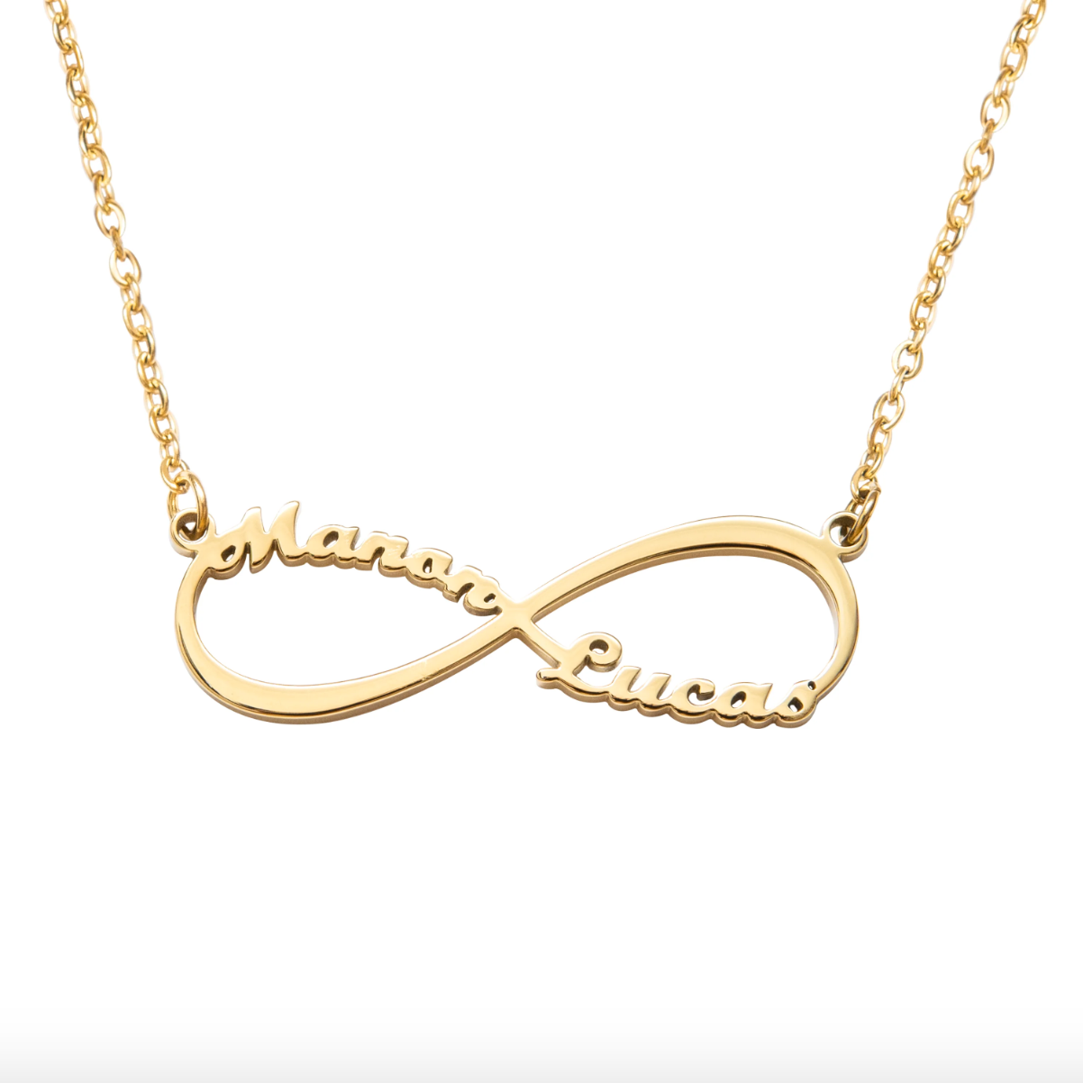 Collier Infini Personnalisé Deux Prénoms