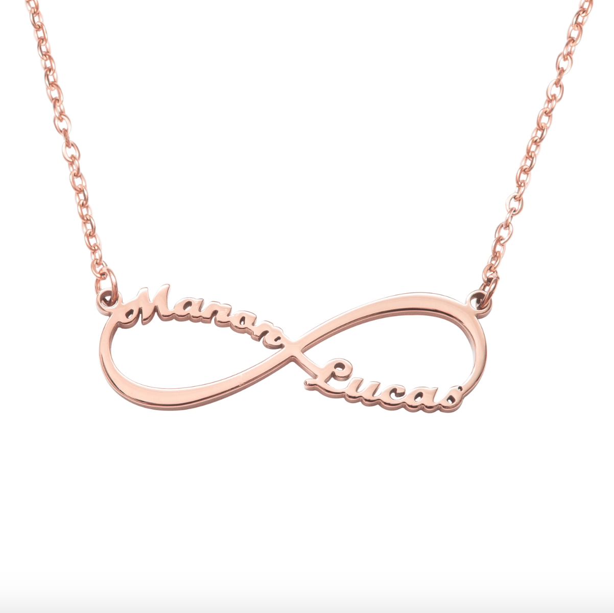 Collier Infini Personnalisé Deux Prénoms