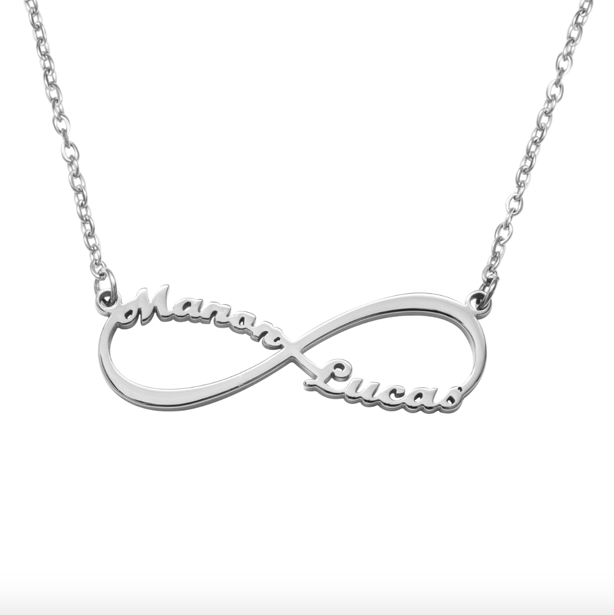 Collier Infini Personnalisé Deux Prénoms